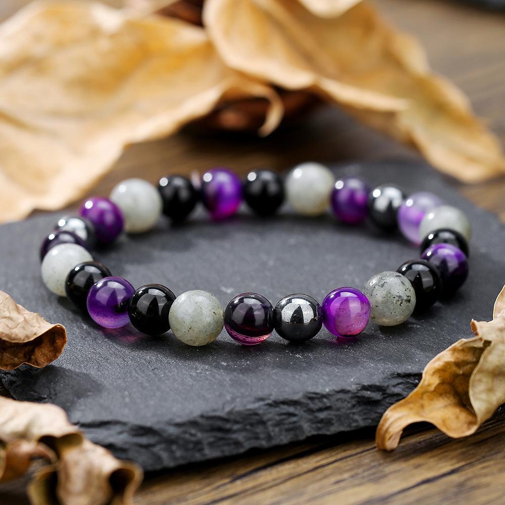 Кристаллический браслет тигровый глаз эластичный браслет из бисера оптовая продажа натуральный камень экспорт ювелирные изделия бисер браслет