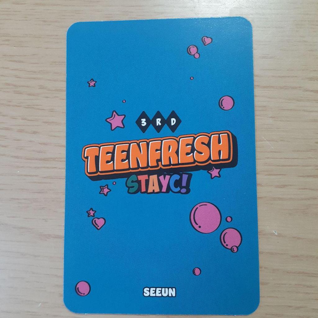 [ИСПОЛЬЗОВАННЫЙ] STAYC SEEUN 3RD TEENFRESH Карточка SEEUN