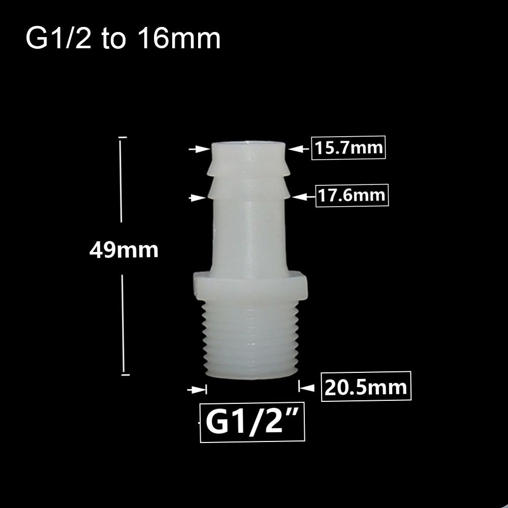 1/10 шт. фитинги для труб, разъем для шланга, система капельного орошения, резьба 1/2 дюйма, муфта для зазубренной трубы