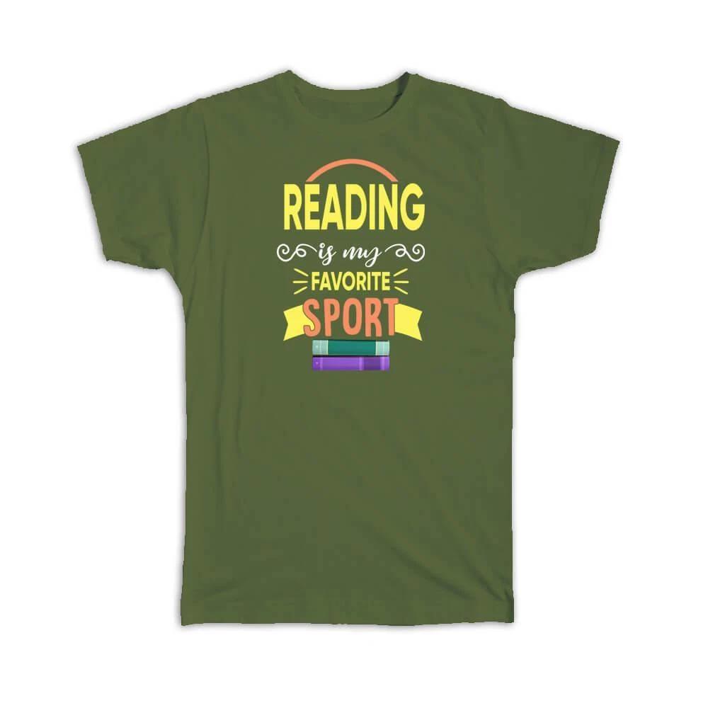 Gift T-Shirt : Reading Is My Favorite Sport Hobby For Book Lover Reader Friend