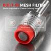 5pcs Plastic Cap Automatic Waterer Stainless Steel Nipple Waterer Livestock Drinker  Piggery Use