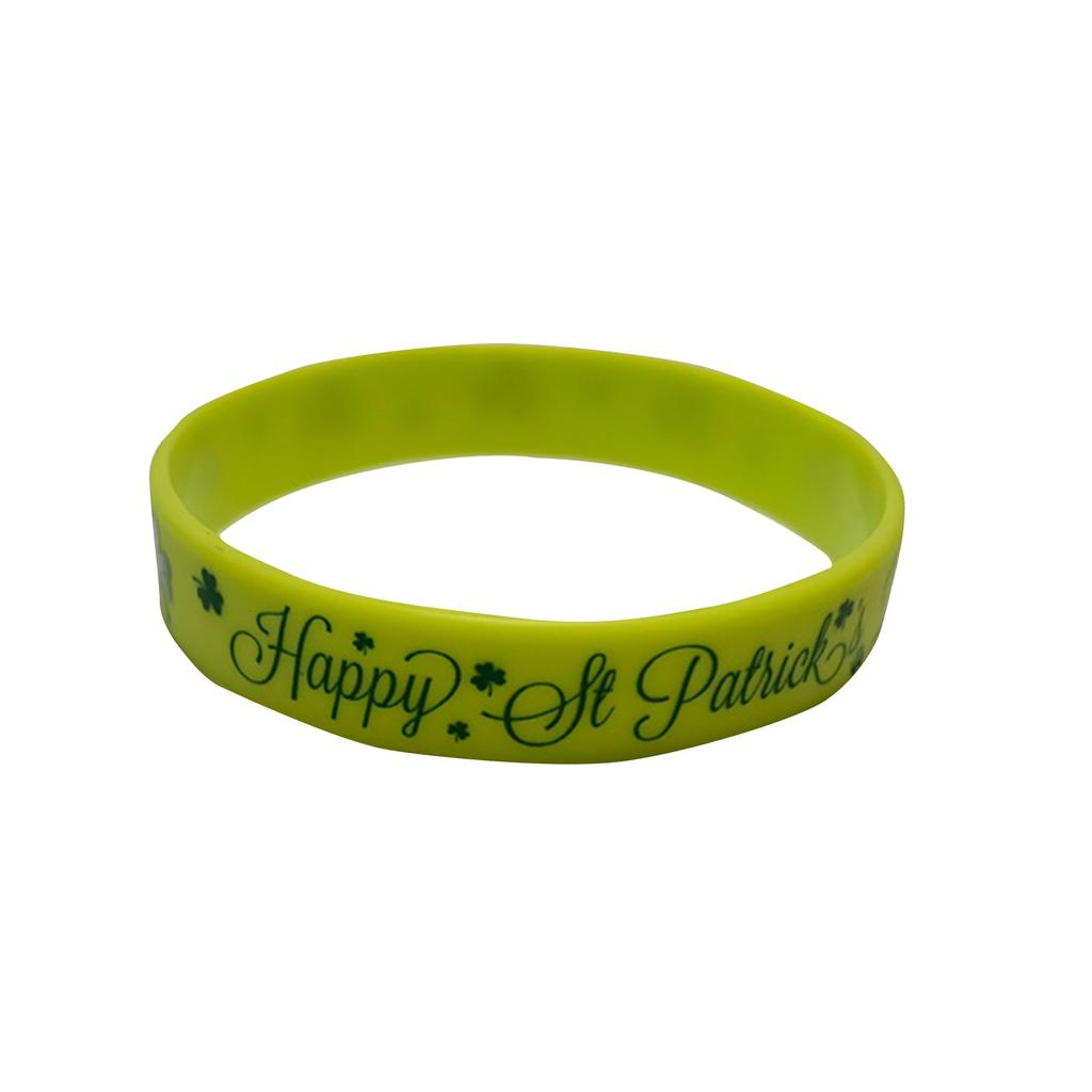 1 шт., украшения для ирландской вечеринки St. Силиконовый браслет ко Дню Святого Патрика, ирландский браслет, браслет
