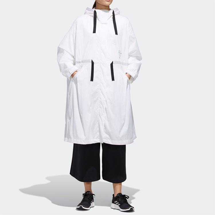 adidas Длинная куртка Sty, женская верхняя одежда, белая GF0119