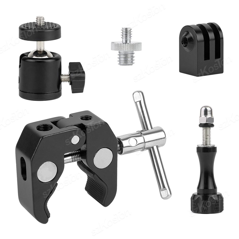 Motorcycle Bicycle Holder Handlebar Mount Bracket For GoPro 12 11 10 9 8 Insta360 X3 DJI Action 4 3 Sport Cameras Accessories