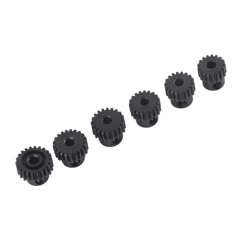 6pcs 48DP cent3.175mm 17T22T Motor Pinion Gears Parts Set Kit for 110 RC Car Motor