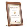 1PC Clipboard Cafe Solid Wood Display Board Restaurant Solid Walnut Wood Table Acrylic Menu Top Display Menu Board Party A4/A5/A6
