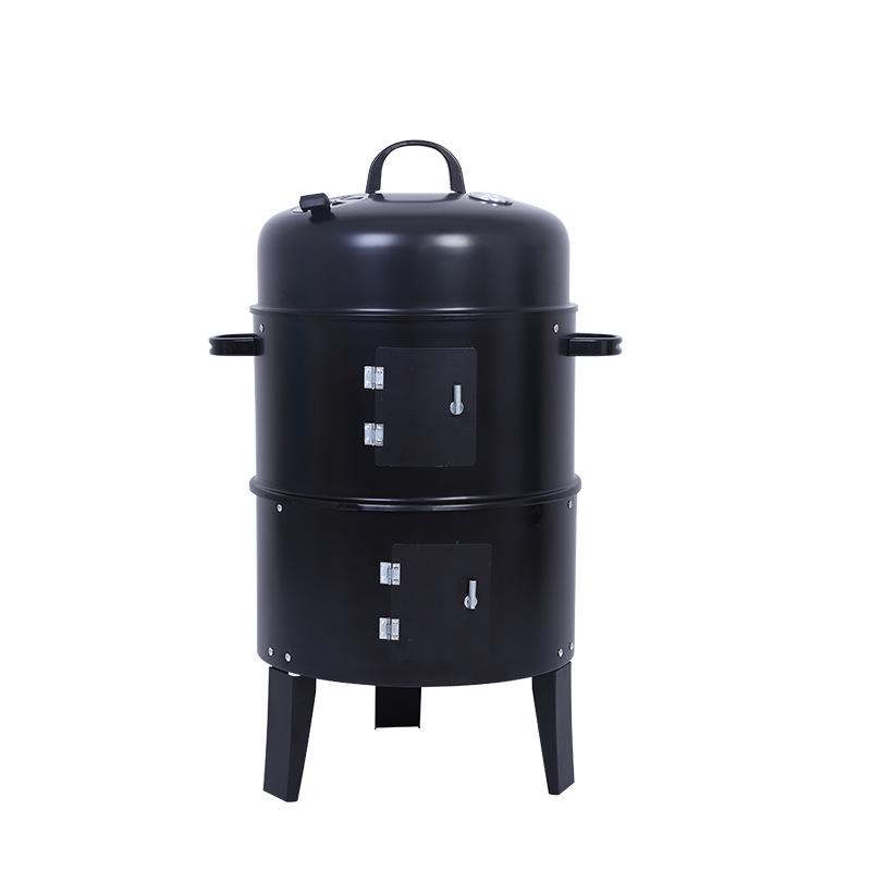 Outdoor Multi-Functional BBQ Smoker & Grill Oven with Rack