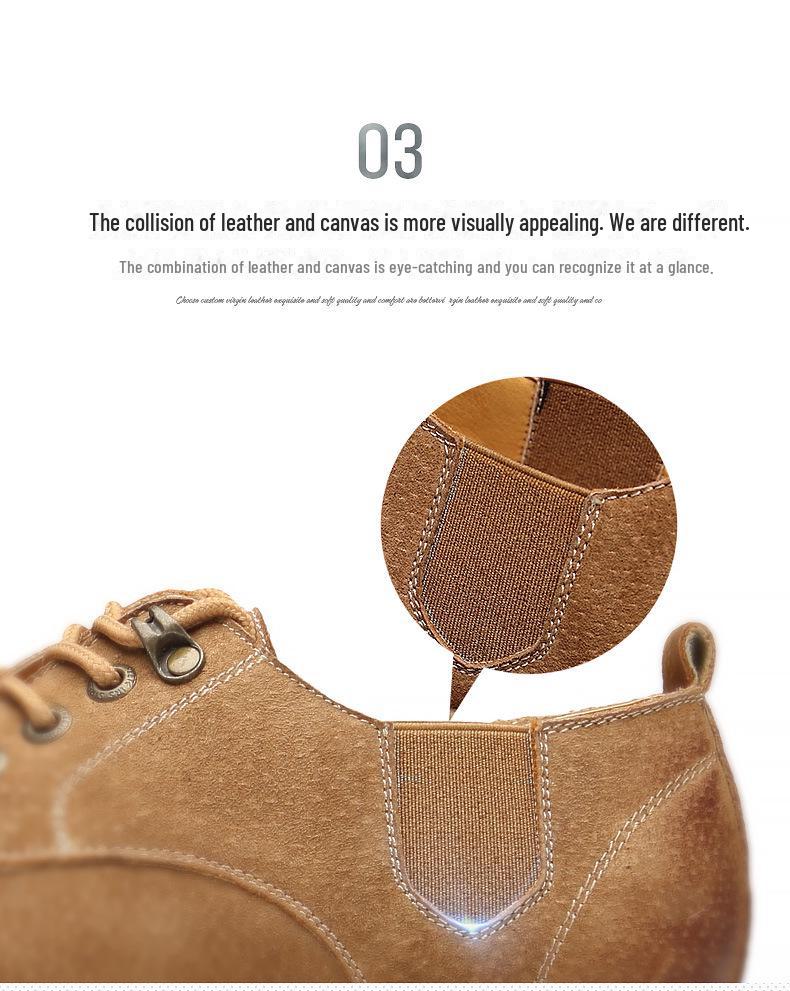 Мужские повседневные низкие ботинки Martin в стиле ретро из натуральной кожи Kung Fu Deer