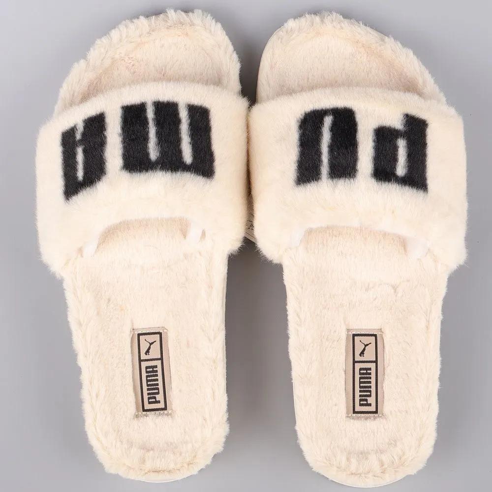 Puma Lead Cat 2.0 Fuzz WNS Slippers 38731302 Fur Slippers Fur Shoes Winter Warm Shoes for Indoors and Outdoors