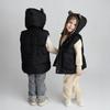 Toddler Hooded Vest with Bear Ears, Warm Padded Gilet for Boys and Girls, Autumn Spring Outfit, Age 1–6