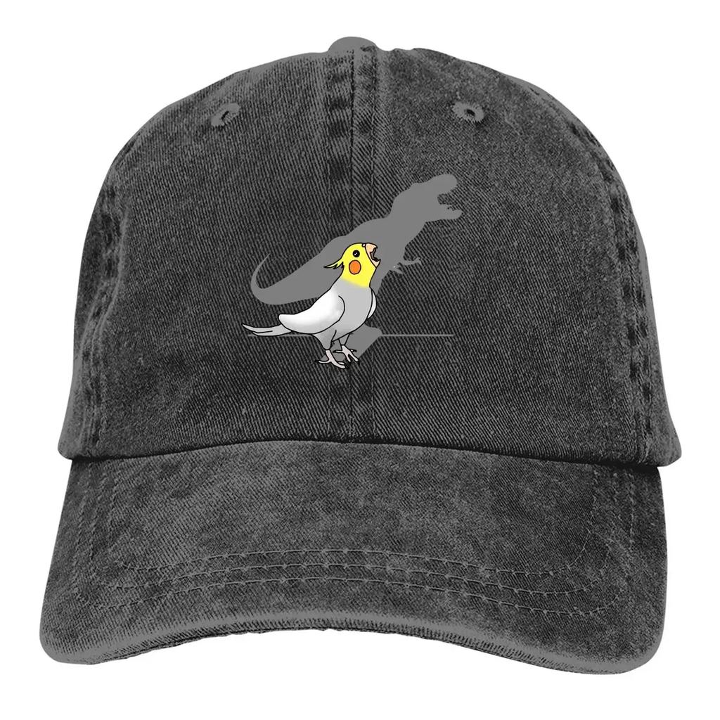 Dinosaur Shadow Baseball Caps Peaked Cap Parrot Birds Pet Sun Shade Hats for Unisex