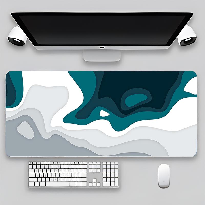 Terrain Map Contours Keyboard Gamer Carpet Rubber Mat Full Gamer Pc Keyboard Mouse Gamer Table Gaming Pc 90x40cm