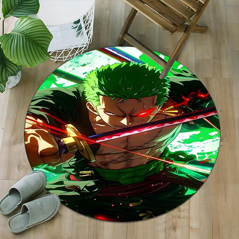 1pc Z-Zoro Carpet, Round Rug, Comfortable, Suitable for Entryways, Living Rooms, Office, And Bedrooms, Christmas Decoration