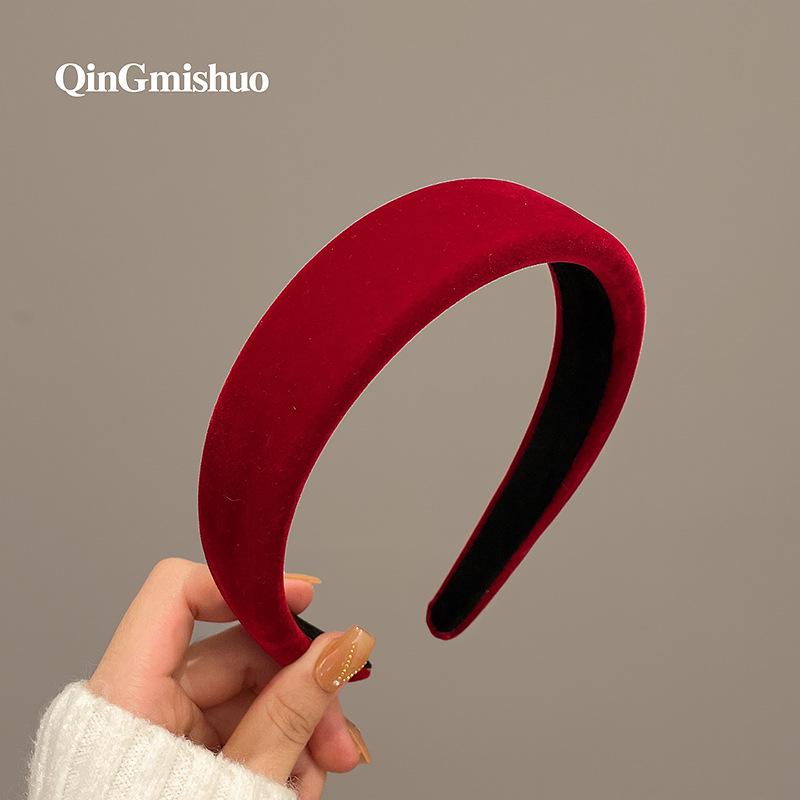 Повязка на голову вафельная конфетного цвета: Высокая тулья, Улучшенная губка для умывания лица, Широкий обруч для волос для ранней весны.