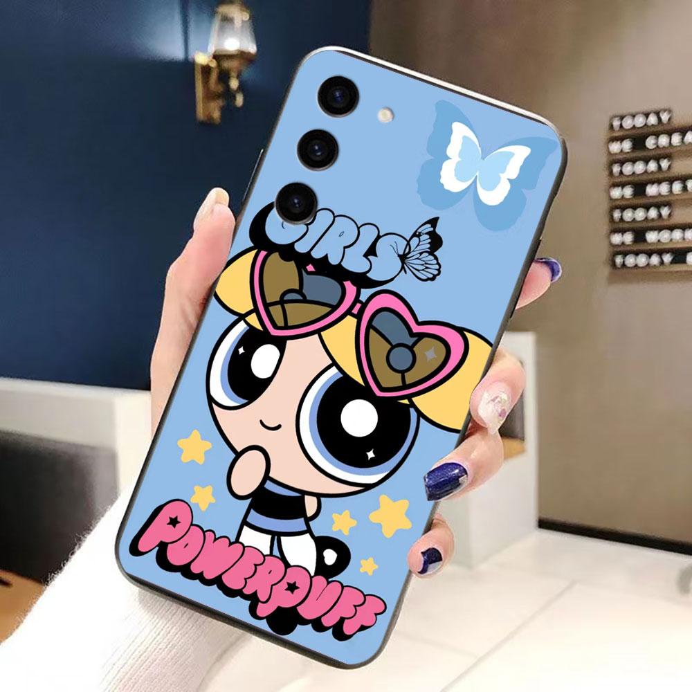 Чехол для телефона P-Powerpuff Girls для Samsung Galaxy S24 S23 S22 S21 S20 FE S25 LITE PLUS ULTRA 5G Силиконовый чехол Funda Shell