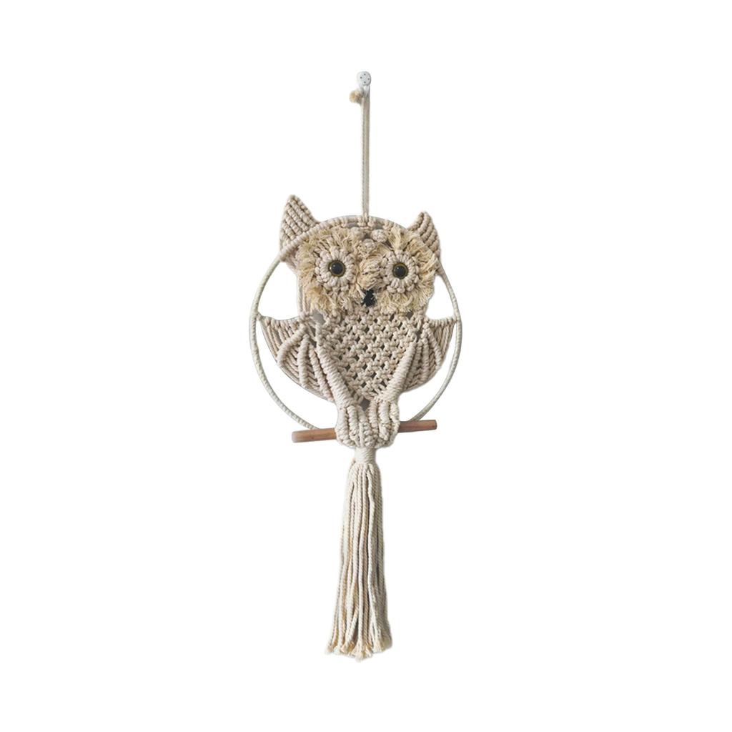 Скандинавский стиль совы ловцы снов хлопок макраме настенные подвесные кисточки ручной работы гобелен Ловец снов колокольчики украшение дома
