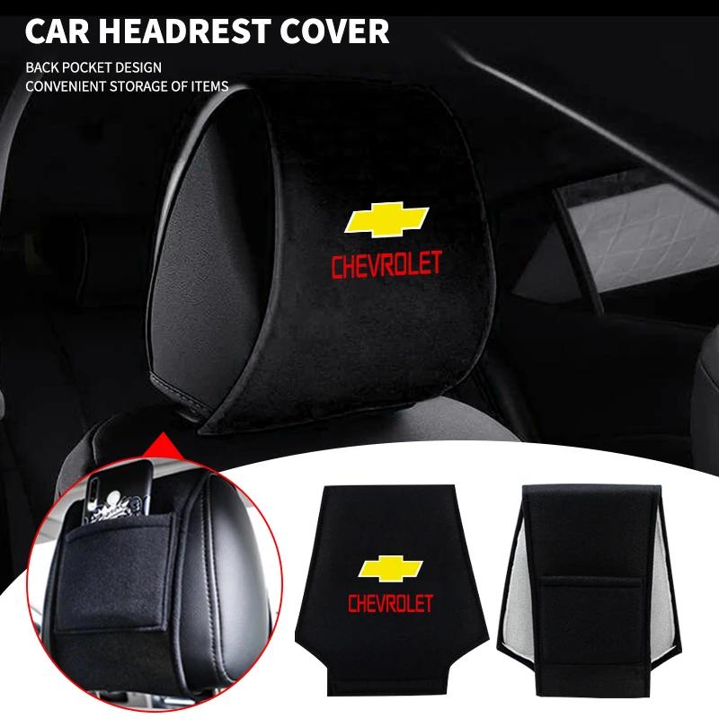 ZBJ1 Car Headrest Cover Seat Head Pillow Neck Headrest Cover Car Stying For Chevrolet Spark Captiva Cruze Tracker Orlando Trax Epica