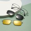 Polarized Magnetic Sleeve Glasses, Men'S And Women'S Han Chao Three-In-One Patch Sunglasses, Ultra-Light Driving Can Be Equipped With Myopia Glasses