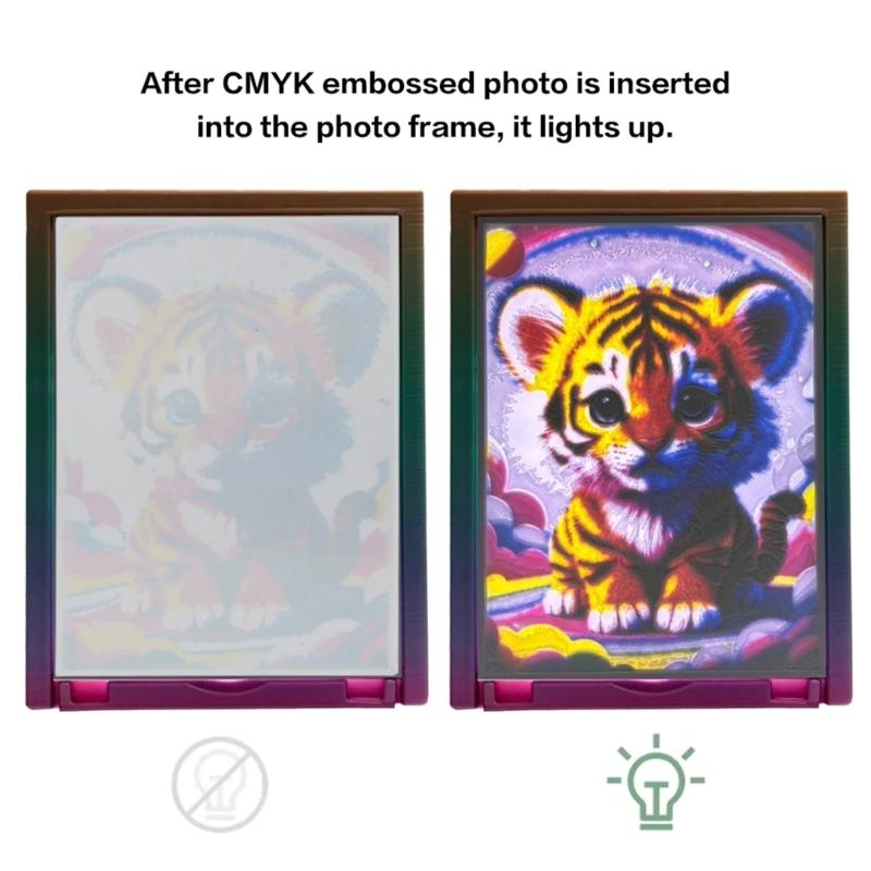 Светодиодная подсветка для литофании CMYK, светодиодная панель подсветки, блок питания, аксессуары для световой панели 3D-печати
