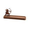 3D Printed Archer Figurine Stick Incense Holder Chinese Style Long Ash Catcher Incense Tray  Office