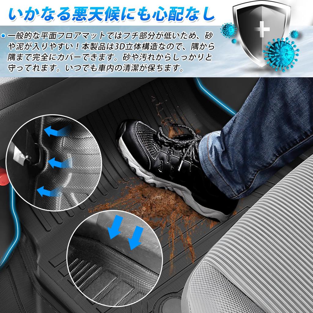 GIMUYA 3D Водонепроницаемые коврики для пола для Toyota New Noah и Voxy, совместимые с бензиновыми и гибридными автомобилями 2022 года, с интегрированной центральной консолью, из ТПЭ