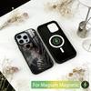 Grim Reaper Skull Skeleton Phone Case For iPhone17,16,15,14,13,12,11 Plus,Pro Magnetic For Magsafe Wireless Charging