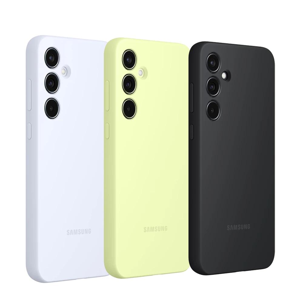 Samsung Оригинальный чехол-накладка из жидкого силикона для Samsung Galaxy A55 5G, мягкий ударопрочный корпус, чехол для телефона