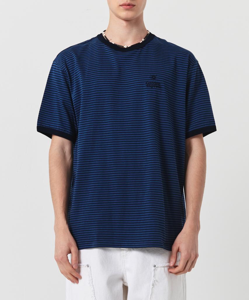 GARDEN EXPRESS Garden Symbol Stripe T-Shirt (Blue)