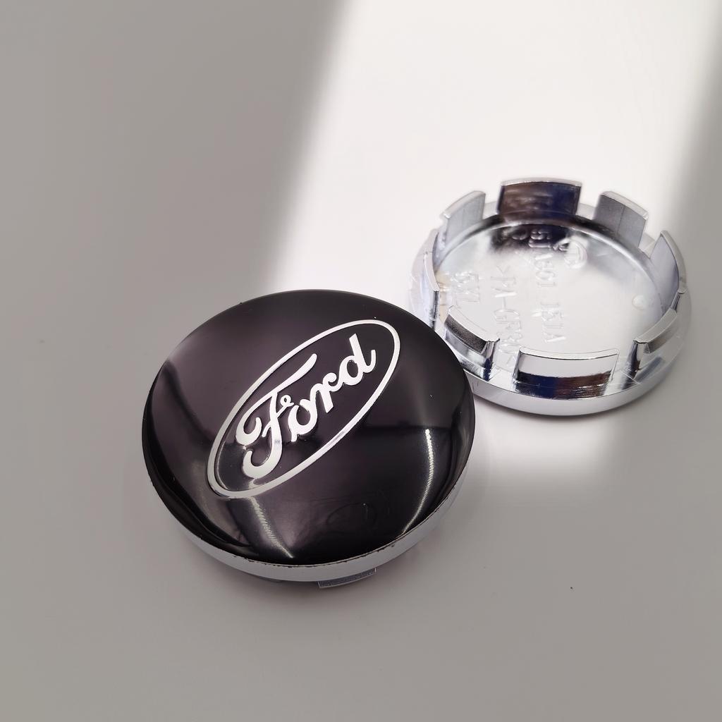 AJV1 4PCS 54/56/60/65/68mm Wheel Center Caps For Ford Fiesta Mondeo Fusion Explorer Escape Focus Kuga Rim Hubcap Cover Badge