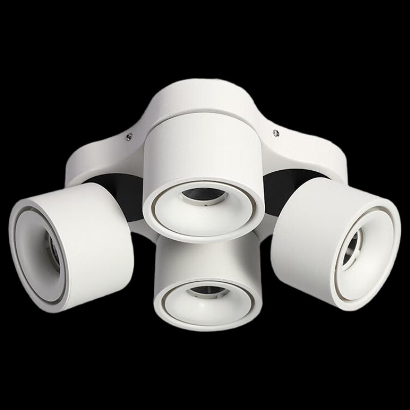 Светодиодный спот для поверхностного монтажа с четырьмя головками
