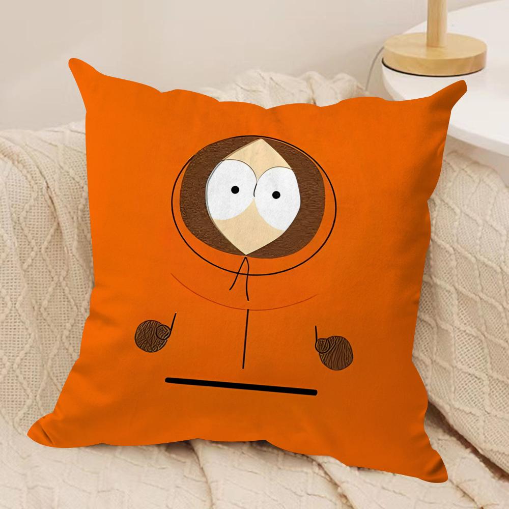 Аниме South Park Чехол на подушку Мягкая плюшевая ткань Двусторонний печатный чехол на подушку для всех сезонов Современный домашний декор Подарок