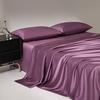 Mulberry Silk Bedding Bed Sheet Set 4 Piece | Fitted Sheet,Flat Sheet with 2 Pillowcases 50x75 | Double Queen King Hotel Quality