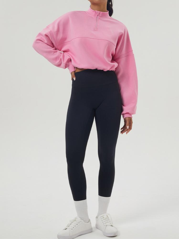 Осень-зима свободные спортивные толстовки женские пуловеры с длинным рукавом на молнии тренировочная рубашка женские джоггеры фитнес-тренировки топы