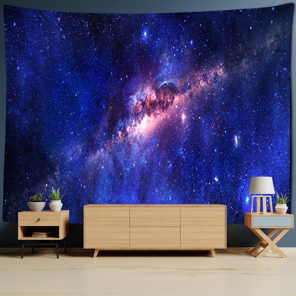 Астронавт Вселенная Луна Гобелен Настенный Гобелен Бохо Хиппи Тапиз Гостиная Эстетика Комната Домашний Декор