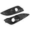 1 Pair Front Bumper Lower Honeycomb Lamp Surround Grille Fog Light Trim Cover for Ford Fiesta Mk7 Facelift 2013-2017