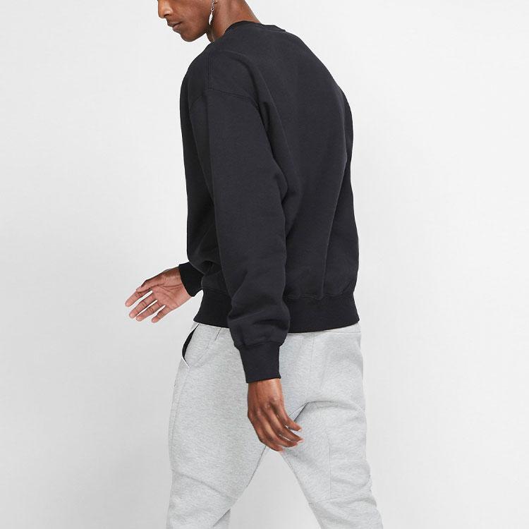 Nike Sweatshirts Men's Black Crew Neck Moderate Regular AV8276-010