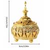 Traditional Arabic Metal Incense Burner Bakhoor Home Aroma Diffuser Censer