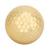 Gold-plated double-layer golf balls for high visibility and durability. A perfect gift.