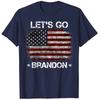 Woand Let's Go Brandon T-Shirt Pro Trump Support Tee Tops Graphic Apparel