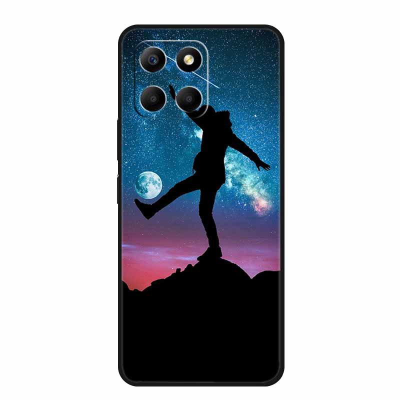 Чехол для телефона Honor X7d 5G 2025 Задняя крышка Чехол X 7 d Ударопрочный Черный Силикон Мягкий Чехол Для Honor 400 Smart Play 10T 5G Чехол