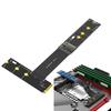 Flexible M.2 PCIE4.0 Adapter Cable 30CM Supports Double Protocols Solid Disks 2230-2280 Sizes for Multiple Systems