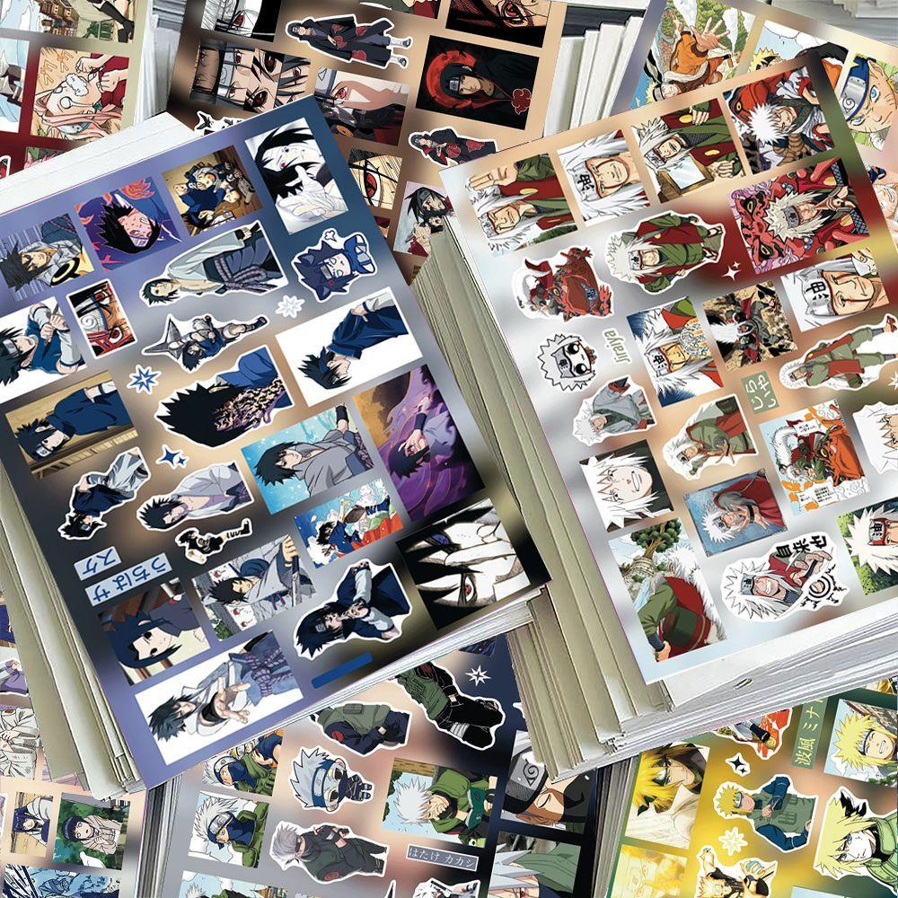 Naruto cartoon cute cut film sticker creative ins hot blooded anime DIY packaging material waterproof sticker