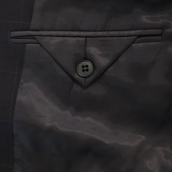 Brooks Brothers Мужской пиджак приталенного кроя в клетку из смесовой шерсти 39SHT темно-синий б/у