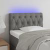 VidaXL LED Headboard Bedroom Furniture Single Bed Accessory Headboard Bed Frame Interior Dark Grey 3121923