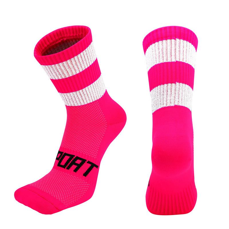 Men's and Children's Night Riding Reflective Cycling Socks Breathable Cycling Socks Running Socks Fitness Socks