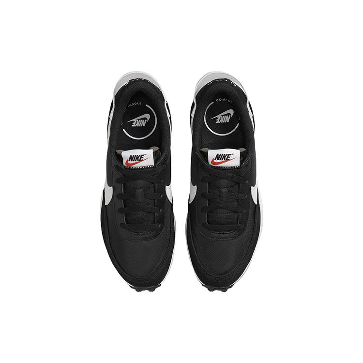 Nike Waffle Debut Черно-белые женские кроссовки Оранжевые прозрачные DH9523-002