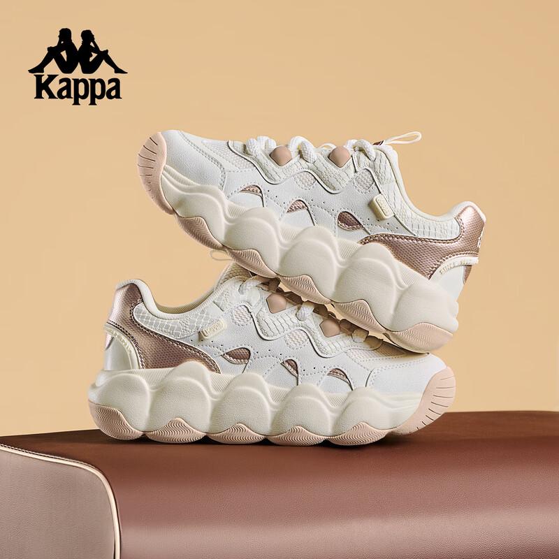 Kappa 2025 Back-to-Back Women's Retro Thick-Sole Dad Sneakers K0F85MC66