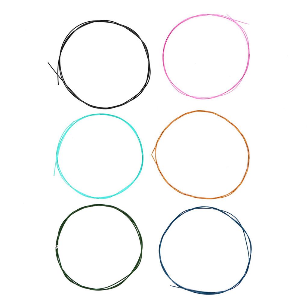 Набор из 6 шт. Цветные струны из сплава и нейлона нормального натяжения для классической гитары