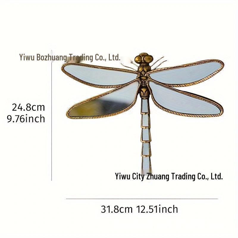 Retro Distressed Resin Dragonfly Pendant: Creative Butterfly Wall Decoration