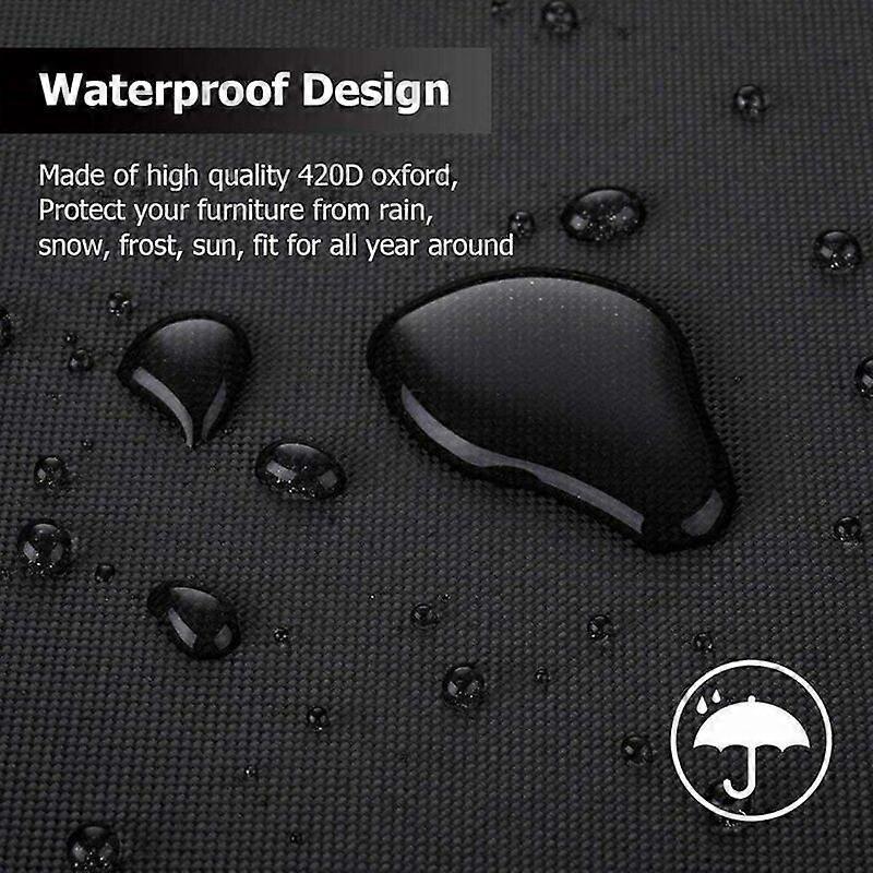 210*140*80CM 420D Square Garden Furniture Cover, Waterproof Garden Furniture Cover, Tear